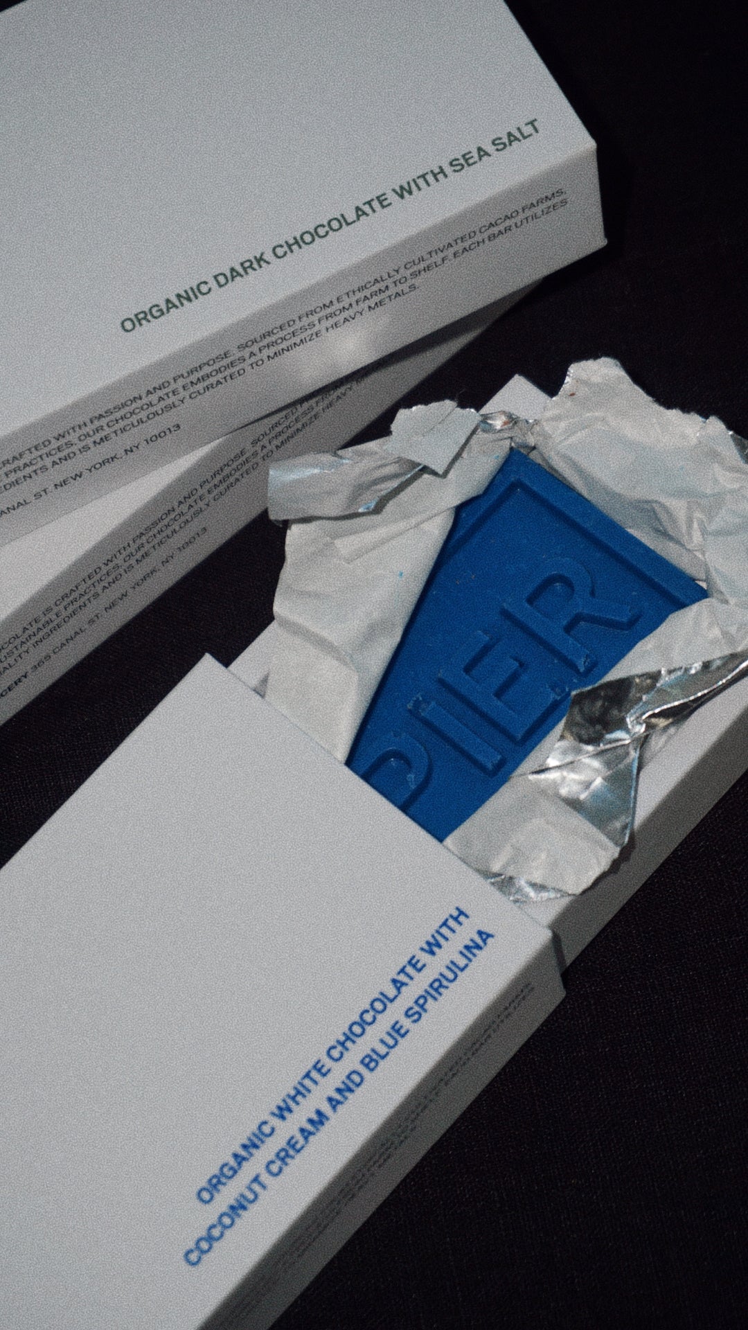 Happier Grocery Blue Spirulina Coconut Cream Chocolate Bar - 2 oz.