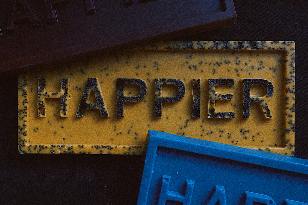 Happier Grocery Turmeric Ginger with Poppyseed Chocolate - 2 oz bar