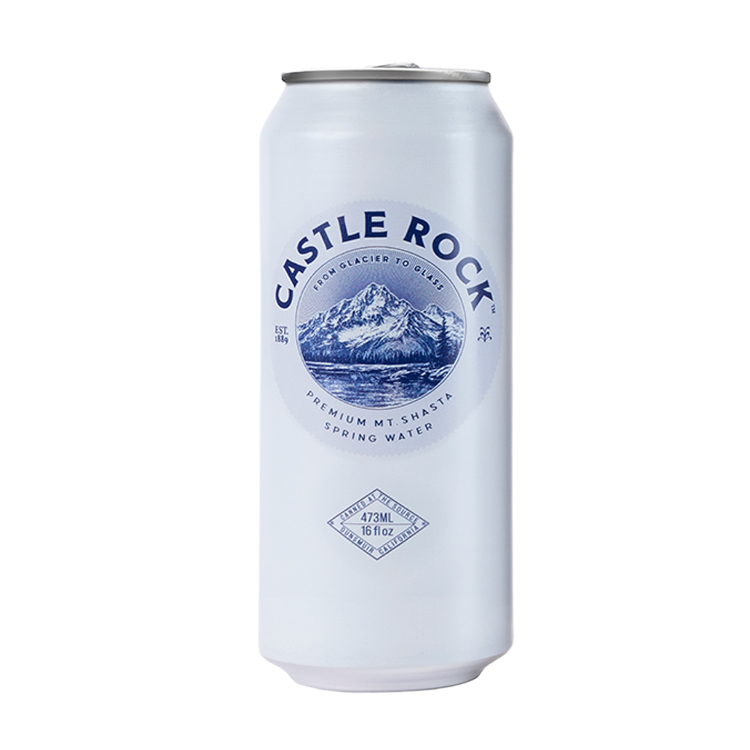Castle Rock Premium Spring Water - 16 oz Can (24-pack)