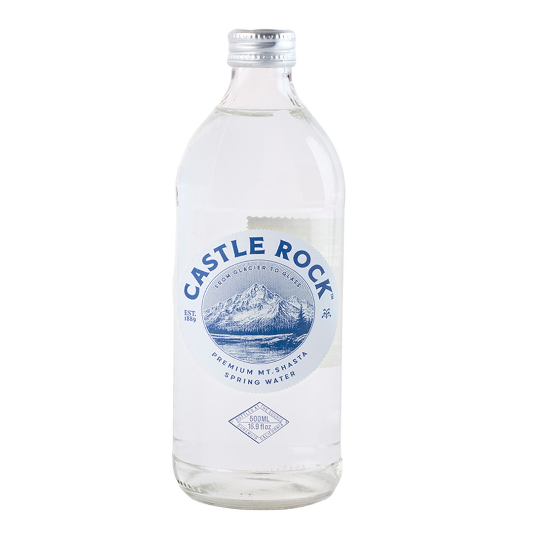 Castle Rock Spring Water - 500ml Glass Bottle (24-Pack)