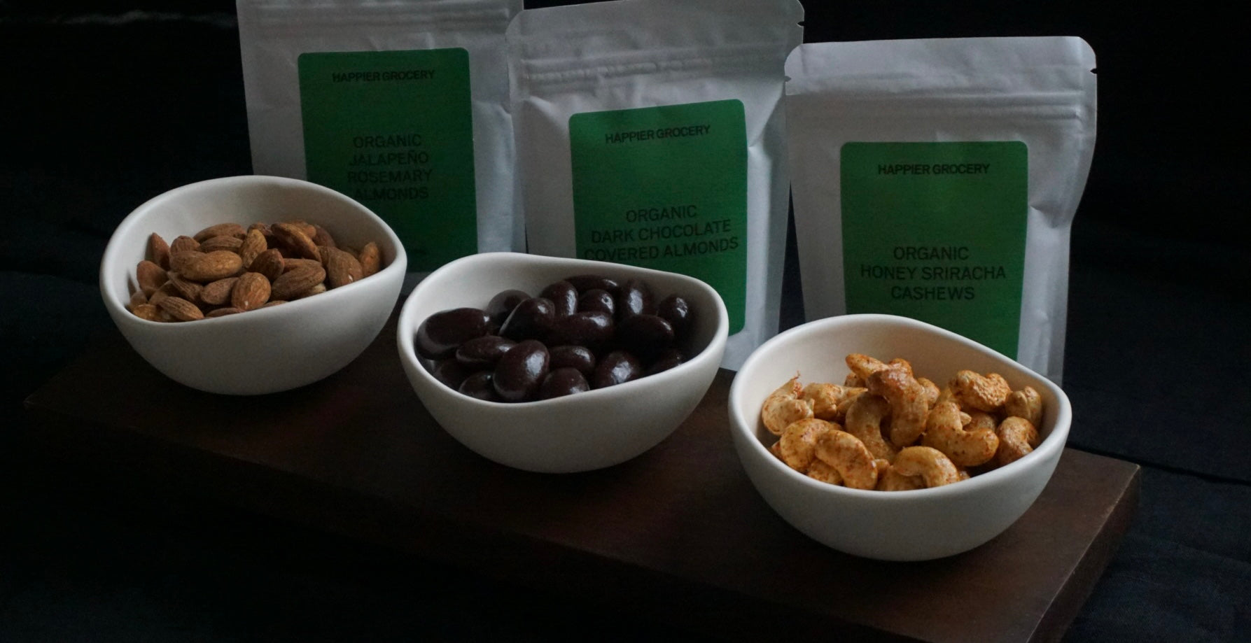 Happier Grocery Organic Honey Sriracha Cashews - 3 oz