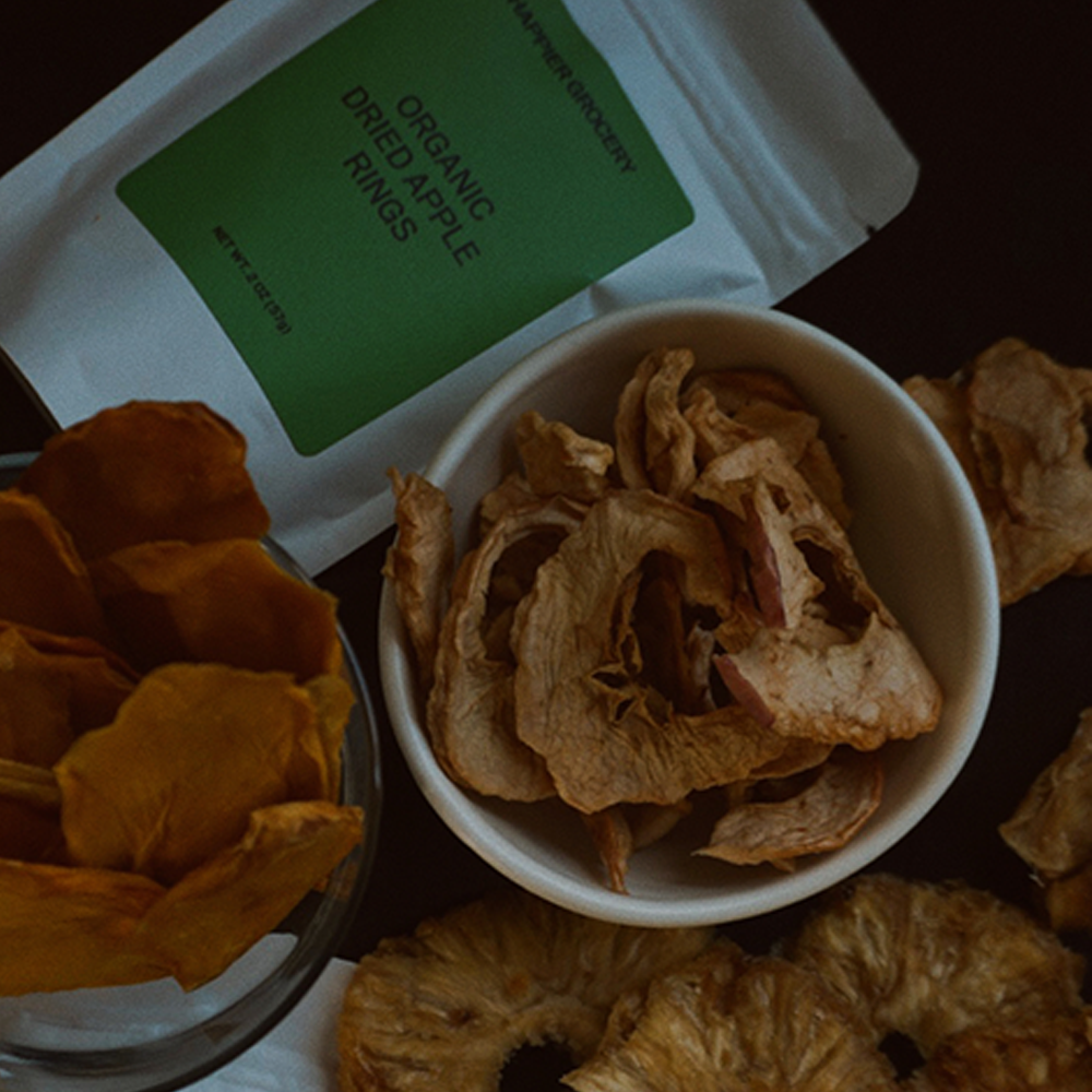 Happier Grocery Organic Dried Apple Rings - 2 oz