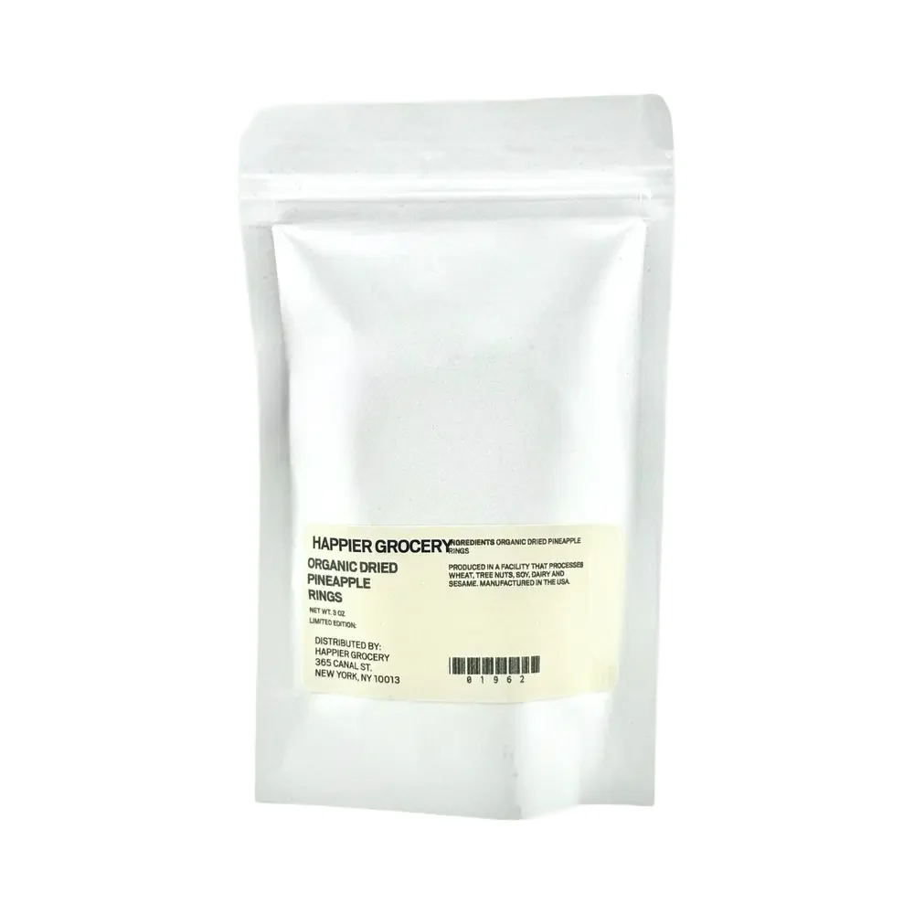 Happier Grocery Organic Dried Pineapple Rings - 3 oz