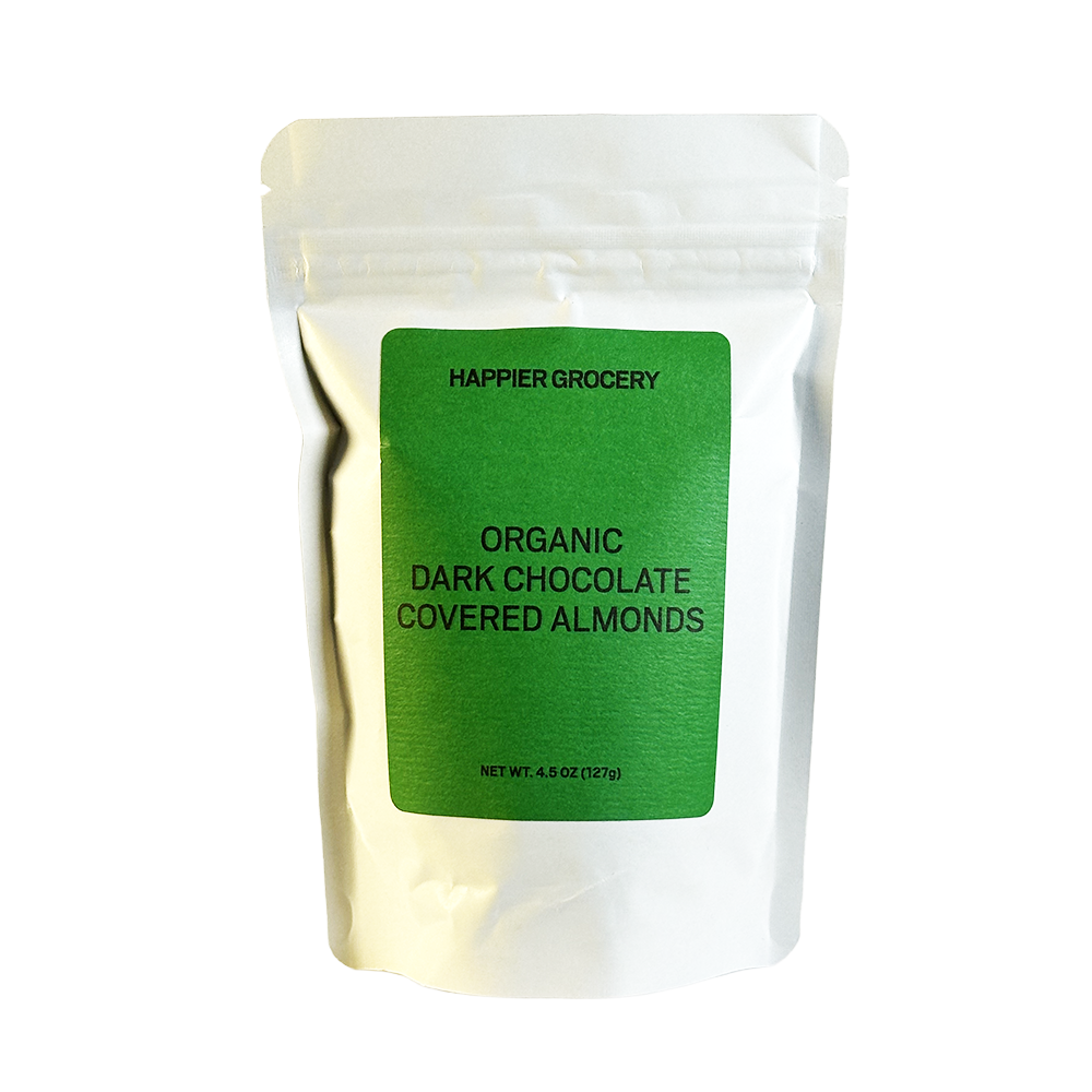 Happier Grocery Organic Dark Chocolate Covered Almonds - 4.5 oz
