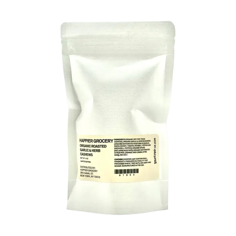 Happier Grocery Organic Roasted Garlic & Herb Cashews