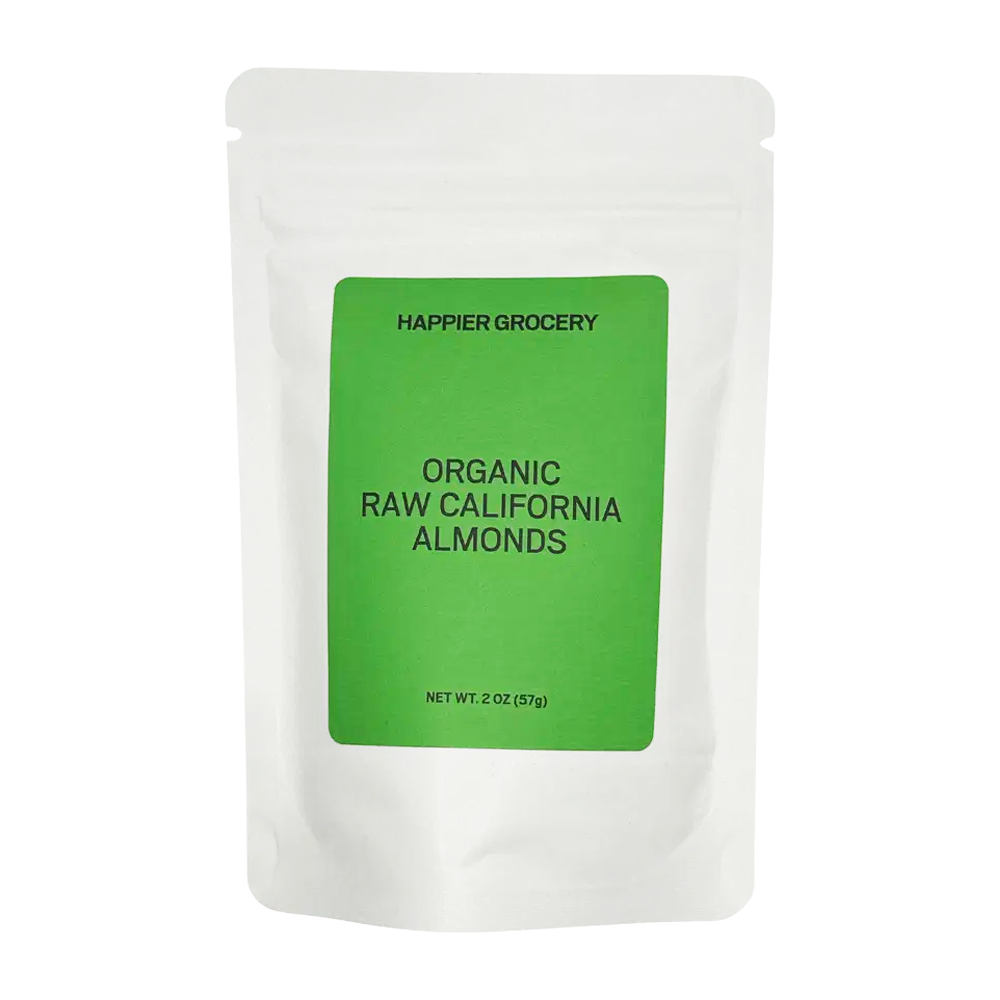 Happier Grocery Organic Raw California Almonds - 3.7oz