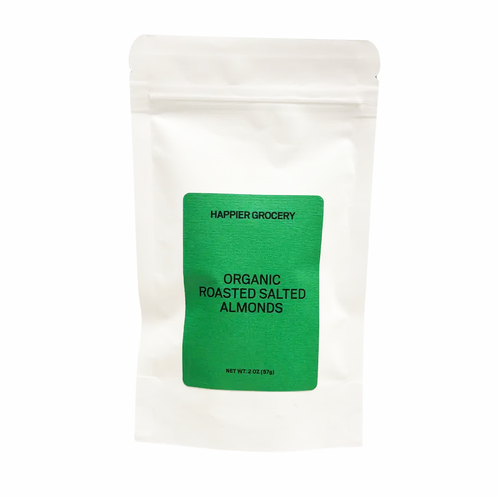 Happier Grocery Organic Roasted Almonds Salted Order - 4 oz
