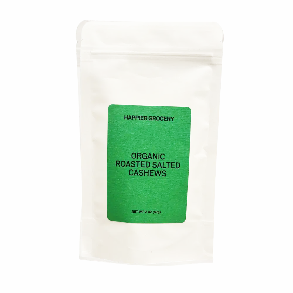 Happier Grocery Organic Cashews Roasted & Salted - 3 oz