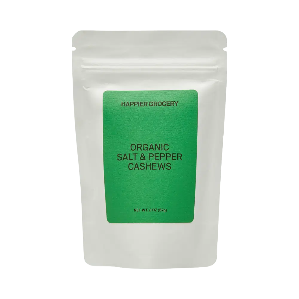 Happier Grocery Organic Salt & Pepper Cashews - 3 oz