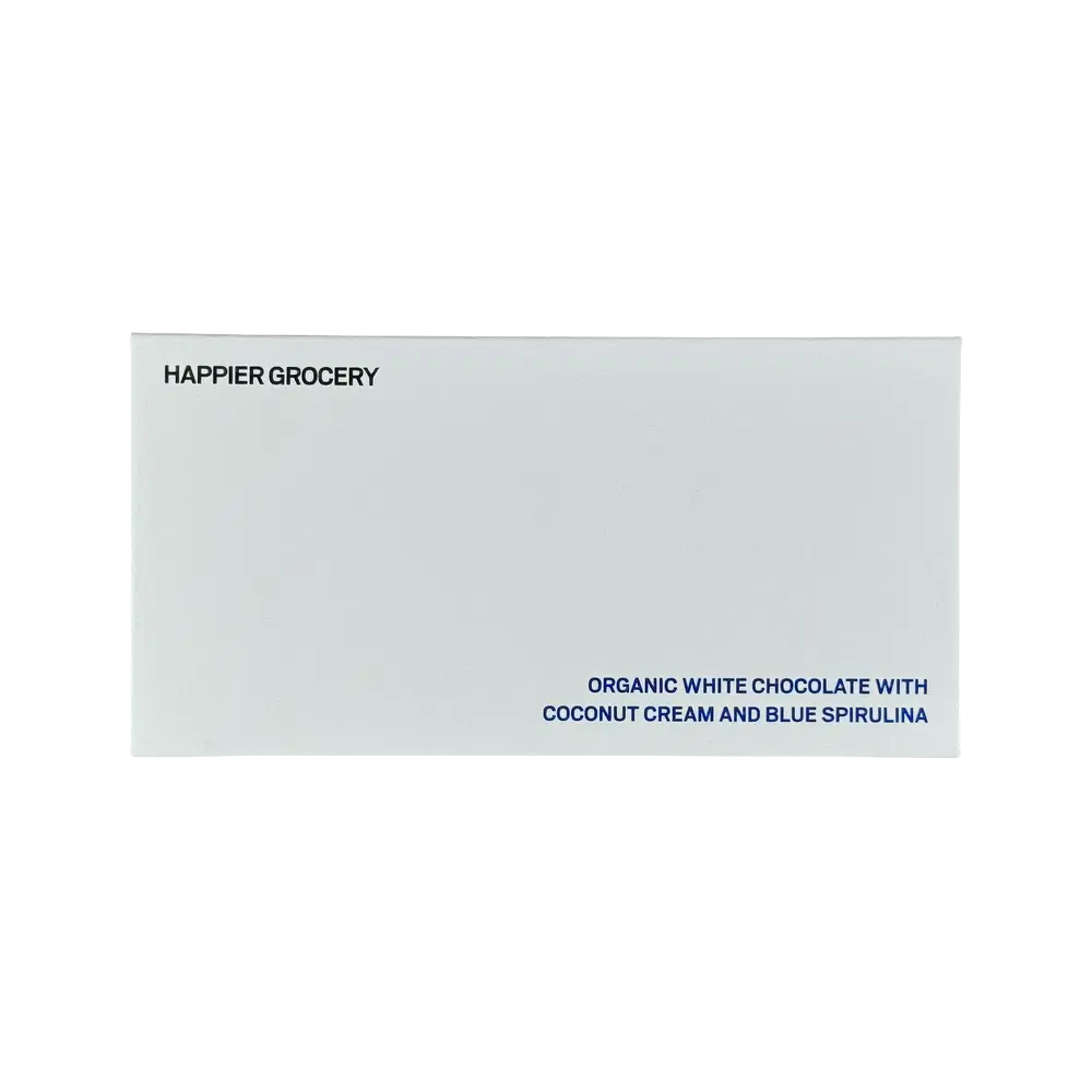 Happier Grocery Blue Spirulina Coconut Cream Chocolate Bar - 2 oz.